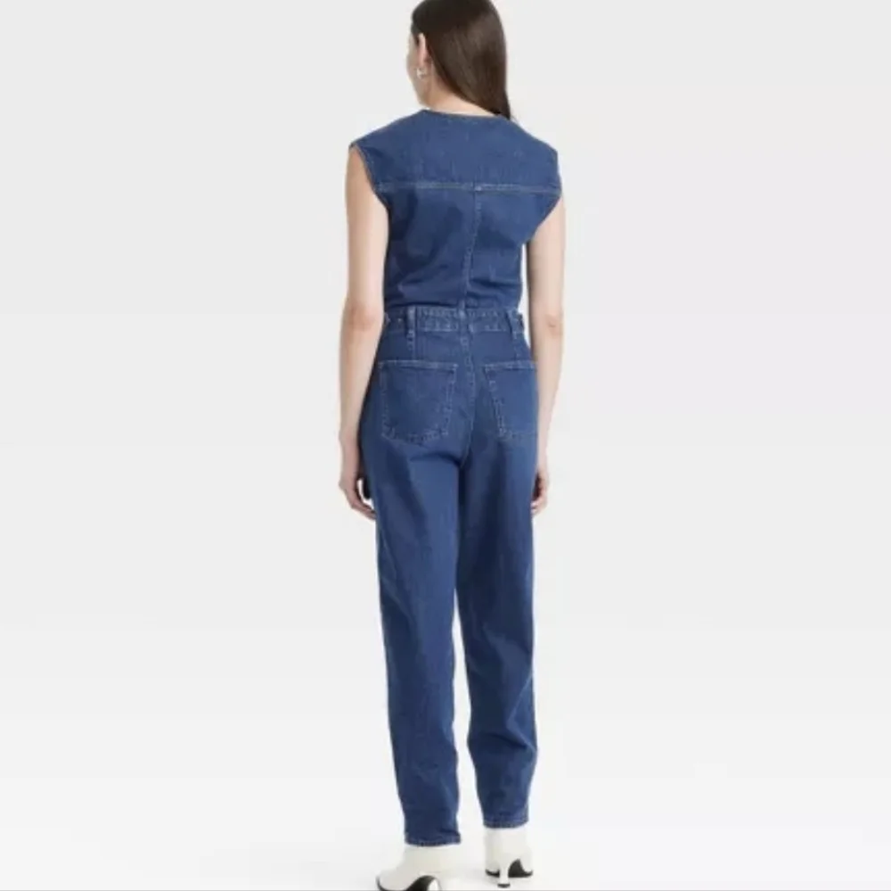 Universal Threads Blue Denim Jumpsuit Sz 2 NWT *V - Picture 2 of 8